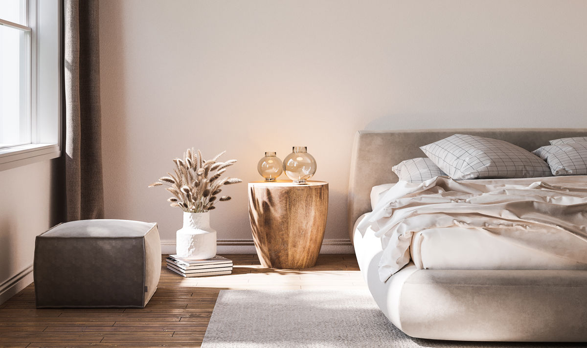 Colour drenching a bedroom